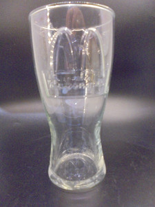 McDonalds 1992 Embossed 16oz Clear Glass