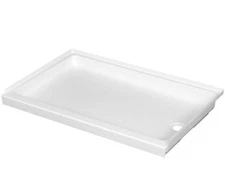 SP2440WR Shower Pan Right Tray Drain for Universal RV Campervan