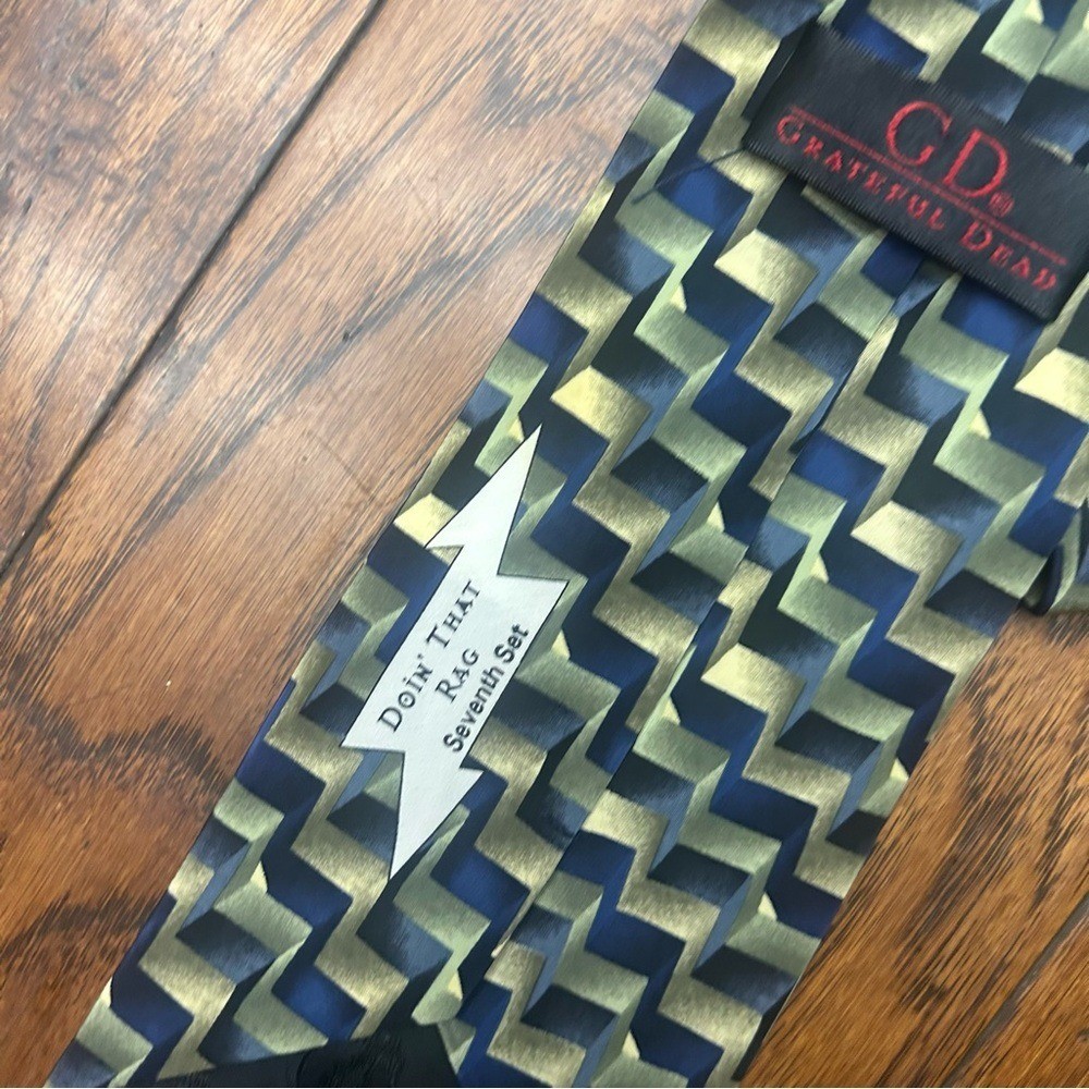 Grateful Dead Geometric Pattern Tie - image 2
