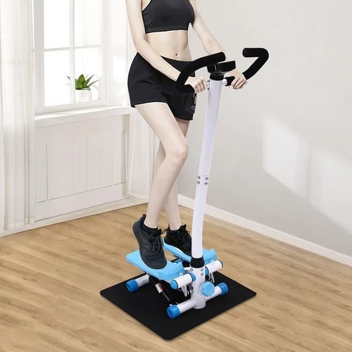 Fitness Stepper Exercise Stepping Machine Floor Standing Stepper With Handlebar 330.69lb - Image 2 of 4