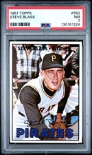 1967 TOPPS #562 STEVE BLASS PSA 7