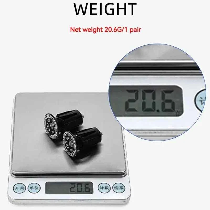 1 par de tapones de aluminio para manillar de bicicleta MTB barra elevadora plana tapa de agarre Foto 4 de 4