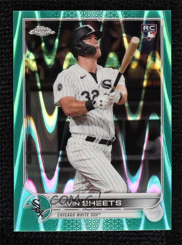 2022 Topps Chrome Sonic Aqua RayWave Refractor /199 Gavin Sheets Rookie RC k2j