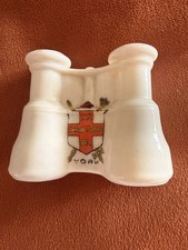 Antique Arcadian Crested China Field Glasses For Great Yarmouth