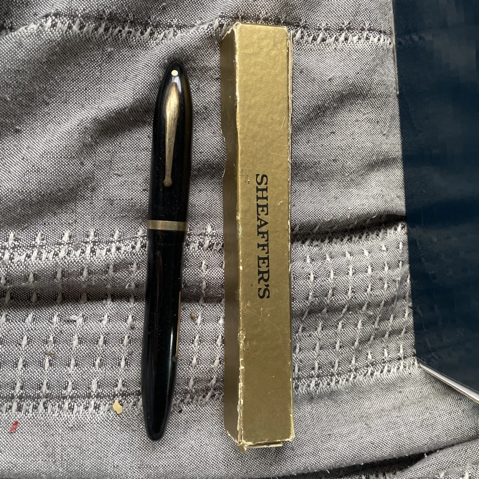 VINTAGE HUGE 1930s SHEAFFER LIFETIME BALANCE OVERSIZE 1000 DELUXE FOUNTAIN PEN - Image 2 of 4