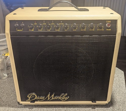 European 230 Volt At 50 Hertz Dean Markley CD 60 Reissue 60 Watt Tube Combo Amp - Bild 7 von 12