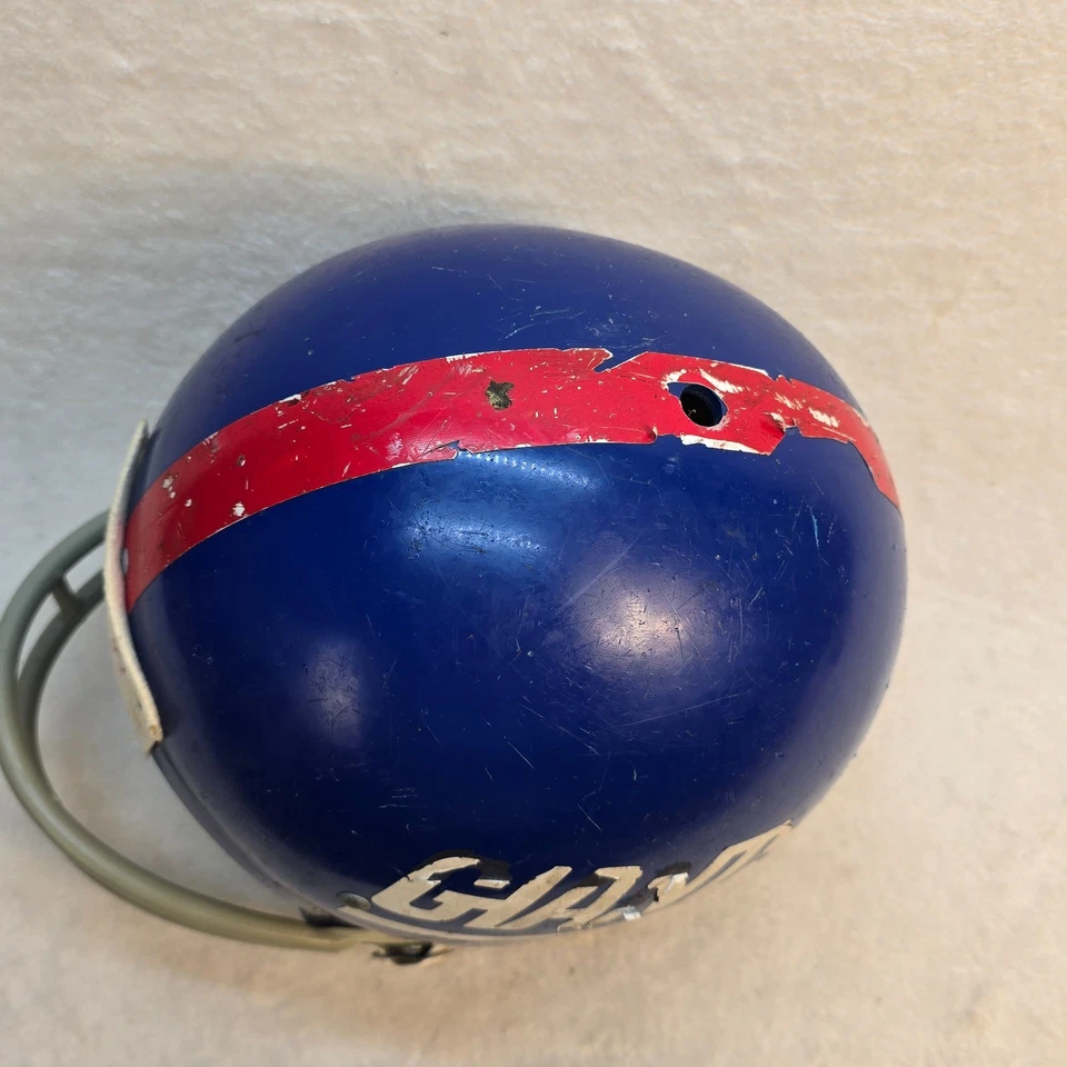 Casco de fútbol americano Rawlings vintage de los New York Giants años 70/80 modelo de suspensión HNFL-N Foto 3 de 4