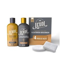 Leather Cleaner and Conditioner Kit by Lexol for Furniture Car Inte... Fast Ship