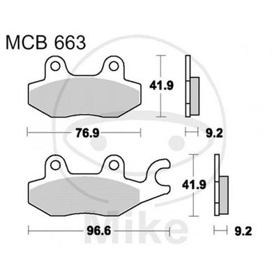 BRAKE PADS TRW LUCAS 787.21.79 KEEWAY 250 Silverblade 2013-2017