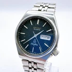 Seiko 7546 802J Wristwatch Quartz Vintage SilverWave Silver Tone Mens