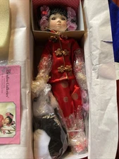 Plum Blosson Porcelain Doll by Cindy Shafer Paradise Galleries