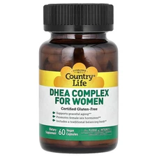 Country Life DHEA Complex For Women 60 Vegan Capsules Gluten-Free, GMP Quality