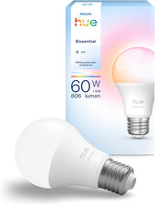 Philips Hue Essential Smart LED A60 Bulb, White and Color Ambiance, E27 Base, 8W