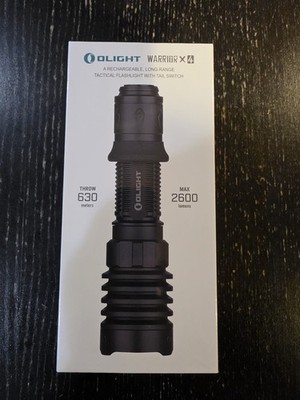 Olight Warrior X 4 Matte Black  Rechargeable Flashlight, 2600 Lumens