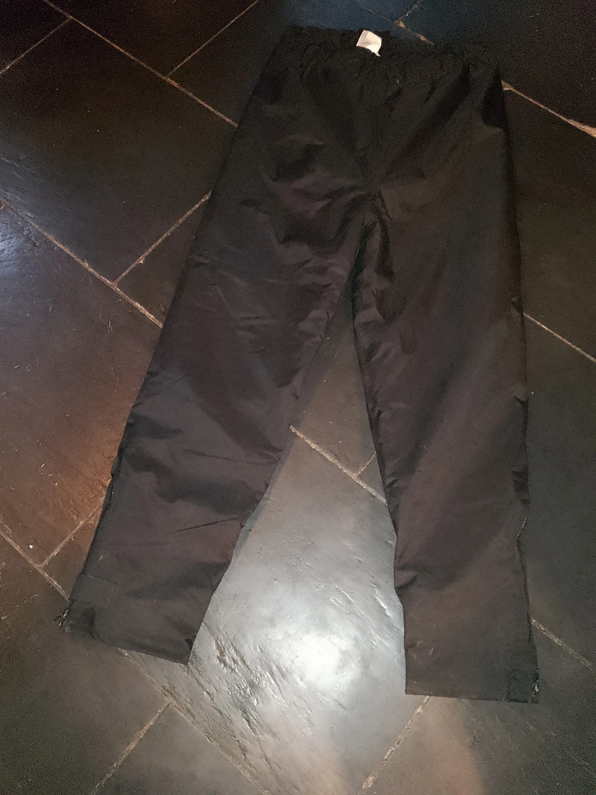 Mens Belstaff Black Waterproof Outside Walking Hiking Trousers M Medium Vgc