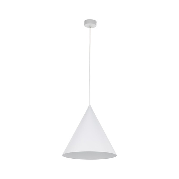 Pendelleuchte HäNgelampe Metall D: 32 Cm H: Max. 165 Cm Verstellbar Weiß E27-image
