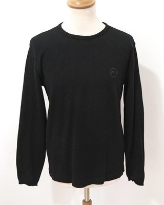 Armani Jeans Fein Strick Pullover Grösse M Herren Schurwolle S344