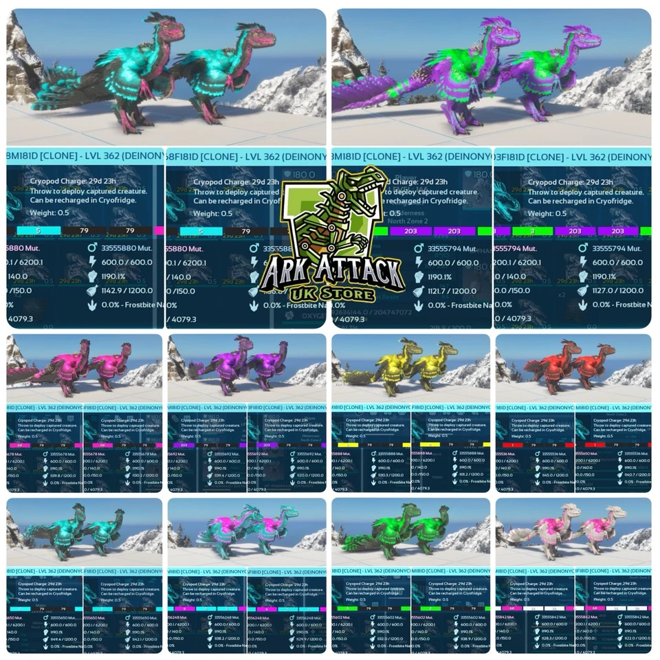 Ark Survival Ascended Pve NEW STAT Deiny’s Pairs/Singles Buy 2 Get 3rd Free