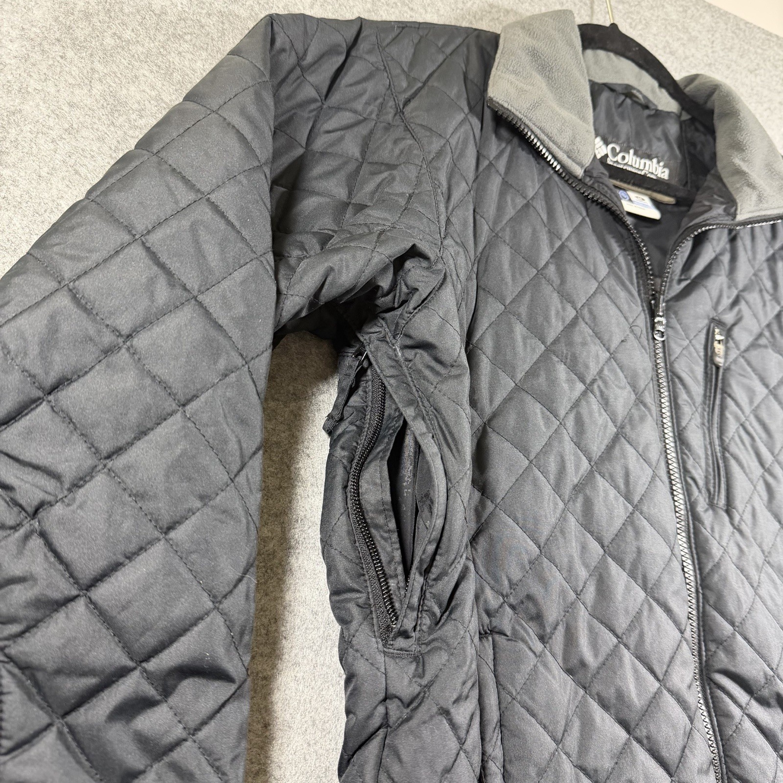 Vintage Columbia Core Interchange Jacket Womens M Black Quilted Insulated Coat thumbnail 14