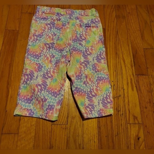 The Children's Place Skimmer Shorts Lavender Swirl Floral Rainbow Pastel Size 14 - Picture 2 of 4