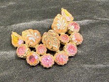 Original Vintage Weiss Multi-Color Brooch Pin Fur Clip NM
