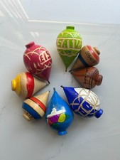 TROMPO Escoger Uno Homemade Wood Spinning Tops TROMPO de Madera hecho a mano