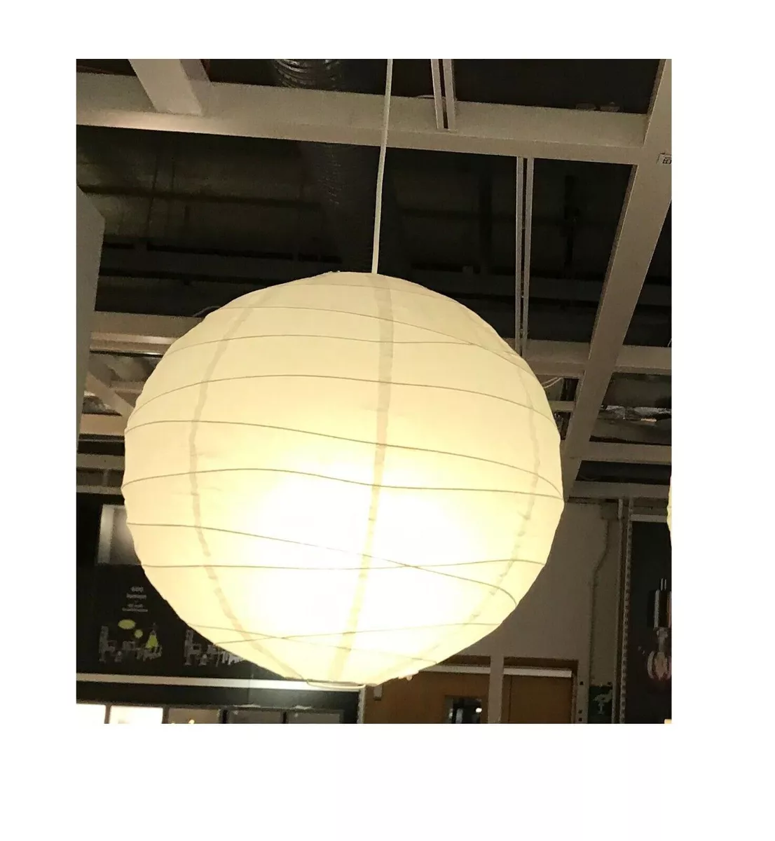 REGOLIT Pendant lamp shade, white/handmade, 17 ¾ - IKEA