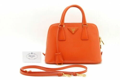 PRADA Zip Leather Exterior Bags & Handbags for Women