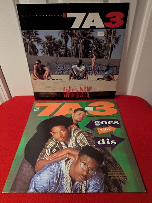 2 The 7A3, Coolin' in Cali, Goes Like Dis, 12'' single remixes, vinyl records