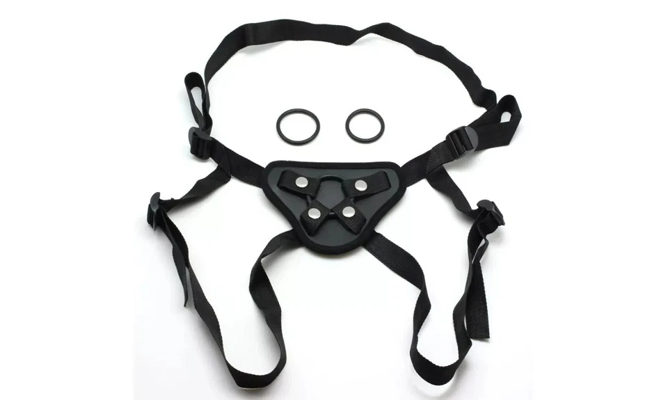 Arnés con correas cinturones ajustables 2 juntas tóricas juguete sexual para mujeres lesbianas para consolador Foto 4 de 4