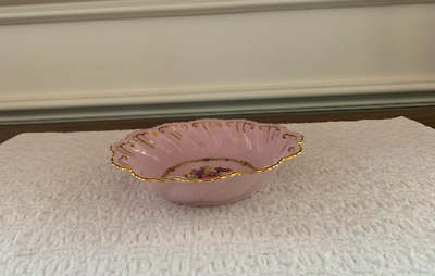 Vintage 1946 Leander RGK China de Boheme, Pink 14 Karat Gold, Ring