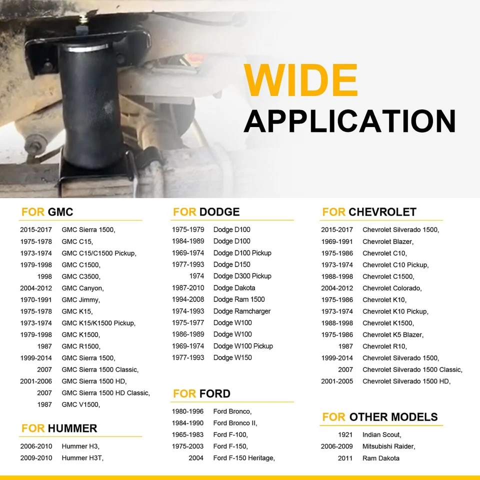 For Air Lift Replacement Air Spring Kit 50203 58571  For 1 Sleeve Air Suspension - Image 2 of 4