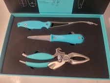 Toadfish Oyster Knife Shrimp Cleaner Peeler Crab Cutter Tool Set Coastal Kitchen