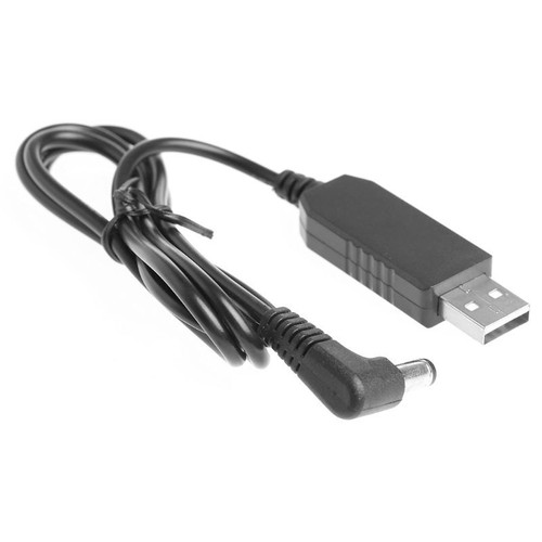 USB DC 5V To 12V 2.1x5.5mm Right Angle Male Step Up Adapter Cable For Router - Afbeelding 4 van 11