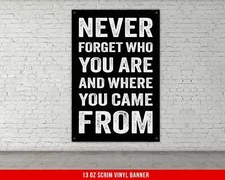 Motivational Vinyl Banner - Inspiring Wall Art for Home Gym or Office