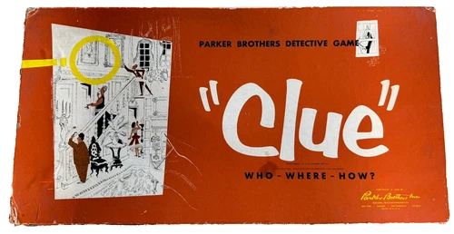 Vintage 1960 (Parker Brothers) Clue - Board Game - Complete
