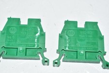 Lot of 2 NEW Allen Bradley 1492-W3 Terminal Block Green