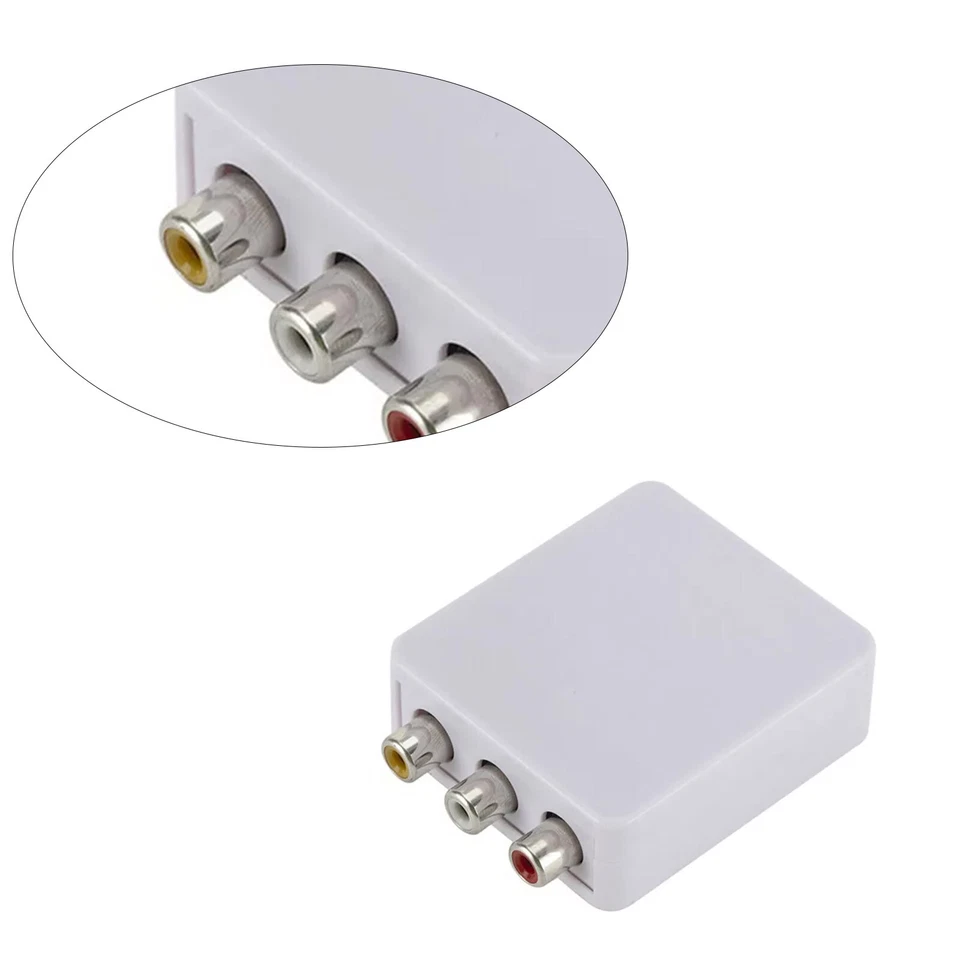 RCA/Composite A/V To RF/Coax/Coaxial Converter RF Modulator AV 2 COAX Adapter - Image 3 of 4