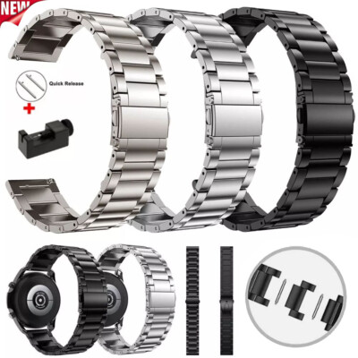 20~22mm Ersatz Armband Universal Premium Metall Titan Uhrenarmband Smartwatch DE