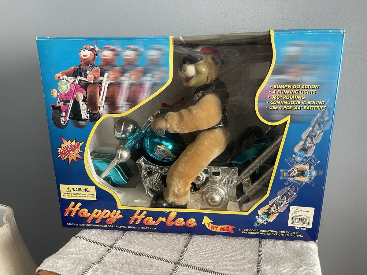 Happy Harlee Bear Motorcycle toy 1999 In Box | eBay
