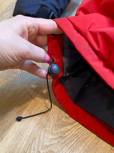 Vintage The North Face Red & Black 800 Goose Down Insulated Puffer Jacket M - Bild 5 von 10