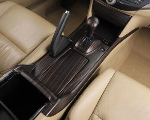 Panel de cambio de marchas consola de grano de madera melocotón para Honda Accord Crosstour 2008-2012 Foto 3 de 4