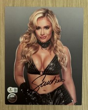 SCARLETT BORDEAUX WWE SIGNED 8X10 PHOTO BECKETT BAS