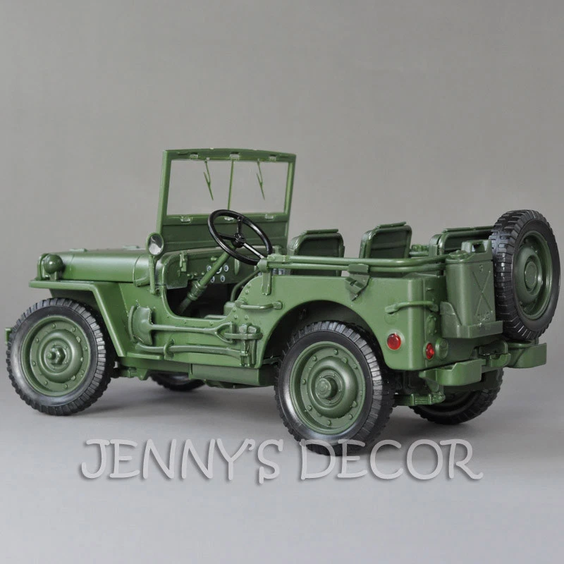 KDW 1:18 Scale Diecast Car Model Toys Tactical Military Vehicle Willys Replica - Image 2 of 4