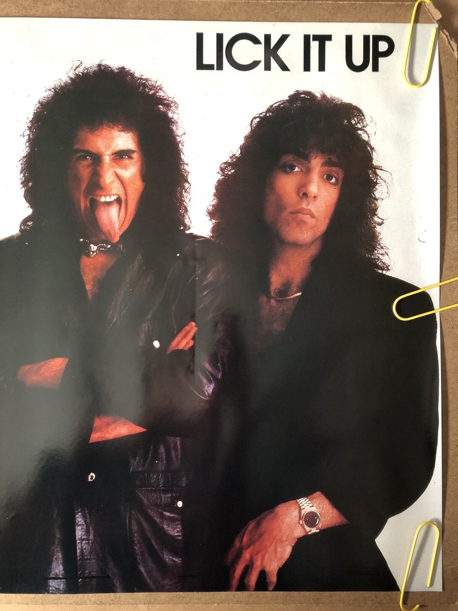 Original Vintage Poster KISS Lick it Up K.I.S.S. 1980s rock music