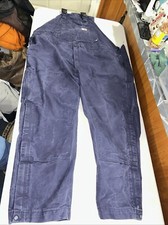 Carhartt Mens FR Overalls 52x32 Navy Flame Resistant