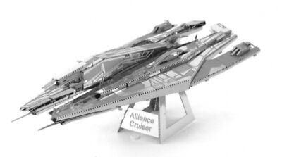 MASS EFFECT ALLIANCE CRUISER ASSEMBLED:Metal Earth Fascinations 3D Stahl Modell