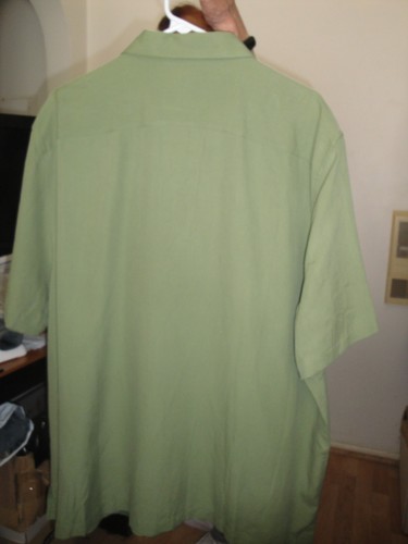NWT! NAT NAST Green + Blue Design & White Stripes 70% Silk 30% Cotton XL - Picture 4 of 4