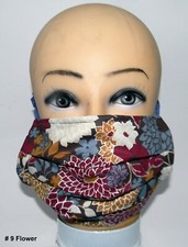  9 - Flower Face Mask Washable 100 Cotton