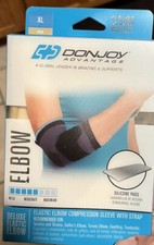DonJoy Advantage Deluxe Elbow Brace, Tan, XL Pickleball/Tennis Sprains, Strain